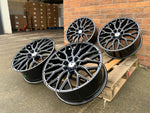 19" Aluwerks RST-Mesh NEW Transit MK9-2024 style wheels Gloss Black 6x120 fits Transit Custom Van
