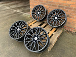19" Aluwerks RST-Mesh NEW Transit MK9-2024 style wheels Gloss Black 6x120 fits Transit Custom Van