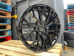 18”  S6 style wheels Gloss Black 5x112 fits Audi VW