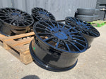 20" Aluwerks RST Transit style wheels Gloss Black 5x160 fits Transit Custom