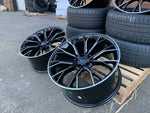 20" G30 Performance 669M style Black Machine Milled 5x112 Staggered Alloy Wheels Black Polished New BMW 5 6 7 8 Series