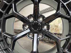 20" Aluwerks Octane Flow form style wheels Black 6x139.7 fits Ranger, Wildtrak, Raptor 1000KG HIGH LOAD