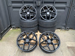 20" Aluwerks XT2-FF wheels Black fits Audi BMW Mercedes VW Ford Vauxhall