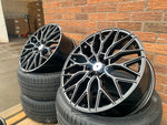 19" Aluwerks RST-Mesh NEW Transit MK9-2024 style wheels Gloss Black 6x120 fits Transit Custom Van