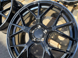 18" AMGT-63 style wheels Black polished lip 5x112 fits Mercedes Benz