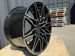 19" 826M G80 Competition Style Staggered Alloy Wheels Black polished BMW 3 4 5 Series