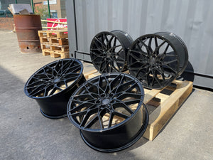 19"  1000M G80 CS Sport Style Alloy Wheels Black G series BMW 3 4 5 Series 5x112