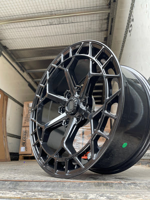 20" Aluwerks Octane Flow form style wheels Black 6x139.7 fits Ranger, Wildtrak, Raptor 1000KG HIGH LOAD