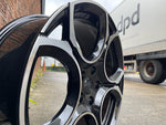 18” Queenstown Gti Golf R style wheels Black polished 5x112 fits Volkswagen