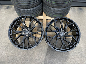 18”  S6 style wheels Gloss Black 5x112 fits Audi VW