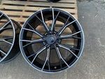 20" G30 Performance 669M style Black Machine Milled 5x112 Staggered Alloy Wheels Black Polished New BMW 5 6 7 8 Series