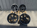 18" AMGT-63 style wheels Black polished lip 5x112 fits Mercedes Benz