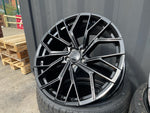 18”  S6 style wheels Gloss Black 5x112 fits Audi VW