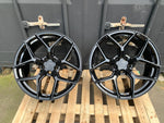 20" Aluwerks XT2-FF wheels Black fits Audi BMW Mercedes VW Ford Vauxhall