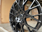 18” RS3 Perf mesh style wheels Black  5x112 et42 fits Audi A3 VW Golf