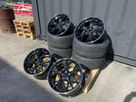 18" AMGT-63 style wheels Black polished lip 5x112 fits Mercedes Benz