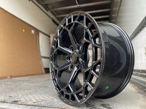 20" Aluwerks Octane Flow form style wheels Black 6x139.7 fits Ranger, Wildtrak, Raptor 1000KG HIGH LOAD