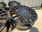20" Aluwerks RST Transit style wheels Gloss Black 5x160 fits Transit Custom
