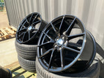 20” 763M style CS Staggered Alloy Wheels Black  BMW 3 4 5 Series