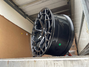 20" Aluwerks Octane Flow form style wheels Black 6x139.7 fits Ranger, Wildtrak, Raptor 1000KG HIGH LOAD