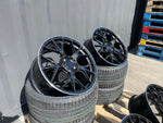 18" AMGT-63 style wheels Black polished lip 5x112 fits Mercedes Benz