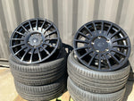 20" Aluwerks RST Transit style wheels Gloss Black 5x160 fits Transit Custom