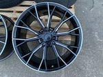 20" G30 Performance 669M style Black Machine Milled 5x112 Staggered Alloy Wheels Black Polished New BMW 5 6 7 8 Series