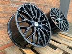 19" Aluwerks RST-Mesh NEW Transit MK9-2024 style wheels Gloss Black 6x120 fits Transit Custom Van
