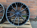 20" G30 Performance 669M style Black Machine Milled 5x112 Staggered Alloy Wheels Black Polished New BMW 5 6 7 8 Series
