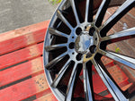 18" Twist style wheels Black machined lip 5x112 fits Mercedes Benz