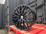 19" Aluwerks RST-Mesh NEW Transit MK9-2024 style wheels Gloss Black 6x120 fits Transit Custom Van