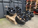 20" Aluwerks XT2-FF wheels Black fits Audi BMW Mercedes VW Ford Vauxhall