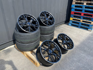 18" AMGT-63 style wheels Black polished lip 5x112 fits Mercedes Benz