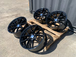 20” 763M style CS Staggered Alloy Wheels Black  BMW 3 4 5 Series