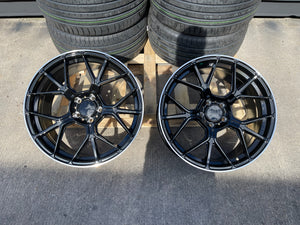 18" AMGT-63 style wheels Black polished lip 5x112 fits Mercedes Benz