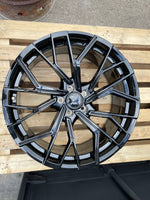 18”  S6 style wheels Gloss Black 5x112 fits Audi VW