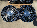 20" Maybach style wheels Gloss Black machined face 8.5 and 9.5 5x112 fits Mercedes Benz BMW Audi