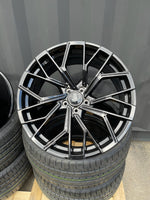 18”  S6 style wheels Gloss Black 5x112 fits Audi VW