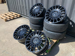 20" Aluwerks RST Transit style wheels Gloss Black 5x160 fits Transit Custom
