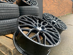 19" Aluwerks RST-Mesh NEW Transit MK9-2024 style wheels Gloss Black 6x120 fits Transit Custom Van