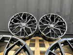 18”  S6 style wheels Gloss Black 5x112 fits Audi VW