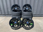 20” 763M style CS Staggered Alloy Wheels Black  BMW 3 4 5 Series