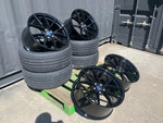 20” 763M style CS Staggered Alloy Wheels Black  BMW 3 4 5 Series