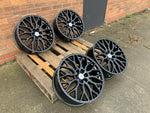 19" Aluwerks RST-Mesh NEW Transit MK9-2024 style wheels Gloss Black 6x120 fits Transit Custom Van