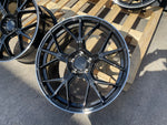 18" AMGT-63 style wheels Black polished lip 5x112 fits Mercedes Benz