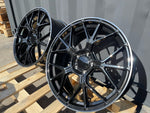 18" AMGT-63 style wheels Black polished lip 5x112 fits Mercedes Benz