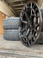 20" Aluwerks Octane Flow form style wheels Black 6x139.7 fits Ranger, Wildtrak, Raptor 1000KG HIGH LOAD