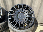20" Aluwerks RST Transit style wheels Gloss Black 5x160 fits Transit Custom