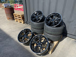 18" AMGT-63 style wheels Black polished lip 5x112 fits Mercedes Benz