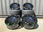 20" Aluwerks RST Transit style wheels Gloss Black 5x160 fits Transit Custom